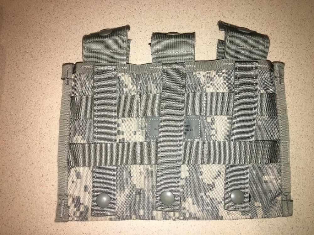 MOLLE ACU PATTERN TRIPLE (3) Magazine Pouch, quantity- 2