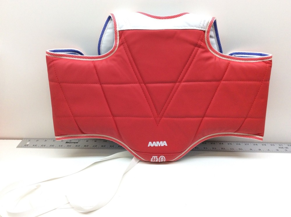 AAMA Solid Reversible Olympic Style Taekwondo Chest Guard Protector Size # 0