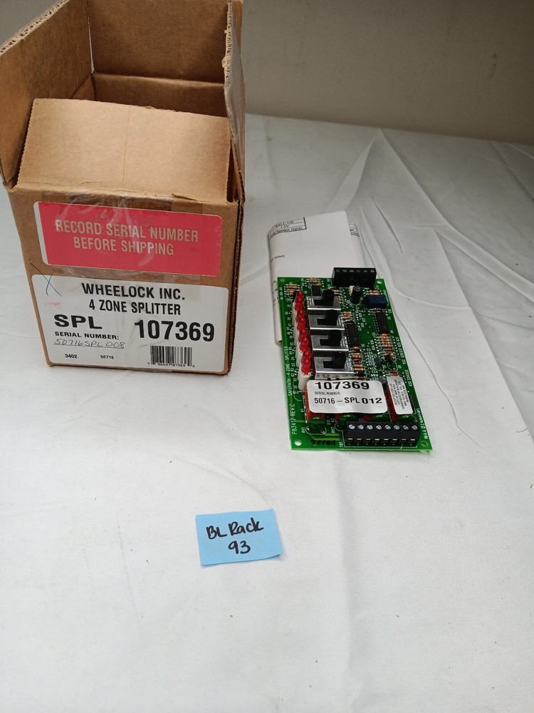 WHEELOCK SPL 107369 4 Zone Splitter Board Module