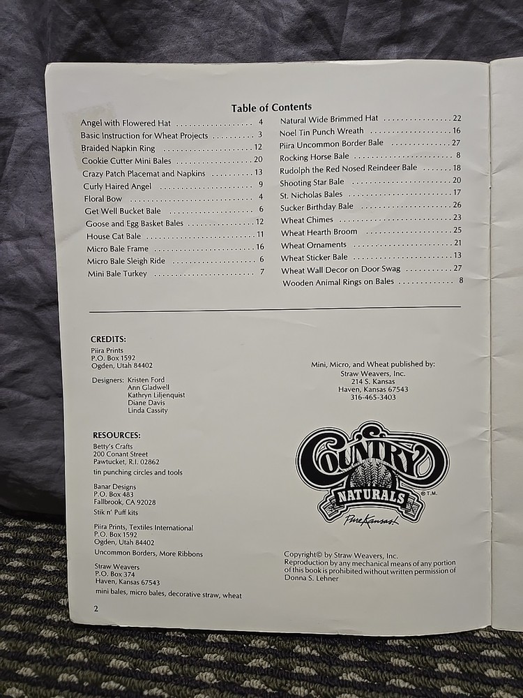 Mini, Micro & Wheat 27 Simple Wheat And Bale Projects Straw Weavers, Inc