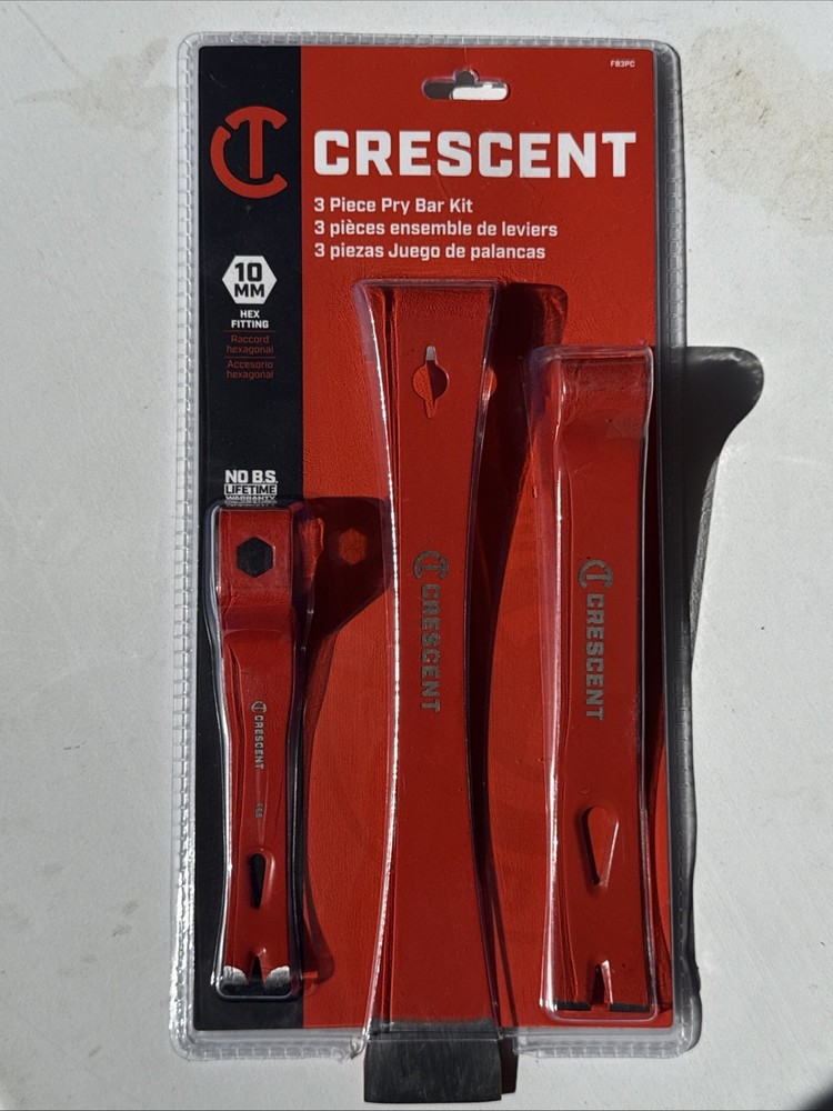 Crescent Pry Bar Set (3-Pieces)
