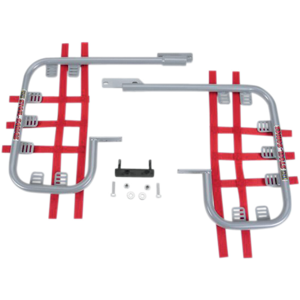 DG Performance Nerf Bars - TRX250EX - Silver/Red | 54-2500