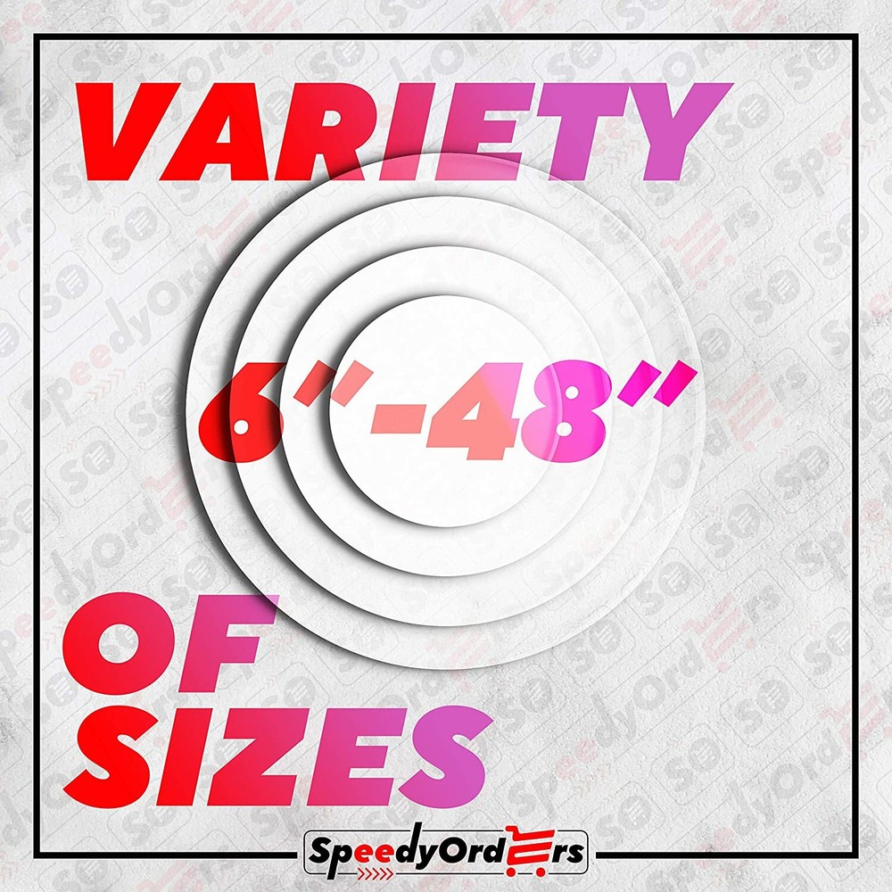 1/4" Plastic Circle Disc Round Acrylic Sheet Clear Plexiglass - All Sizes