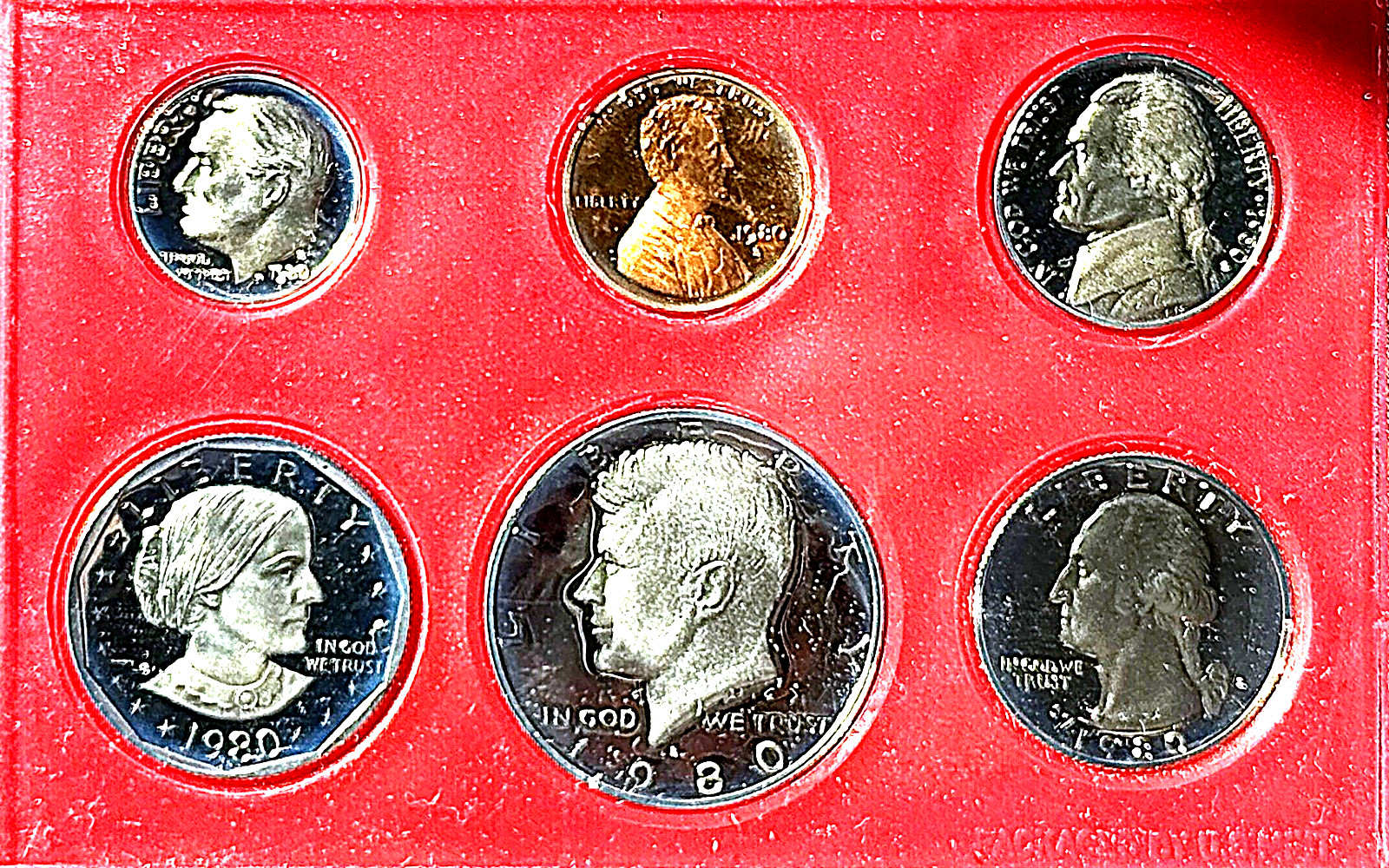1980-S PROOF SET / EXTREMELY RARE / HARD TO FIND / UNC / ONLY (3,554,806) MINTED