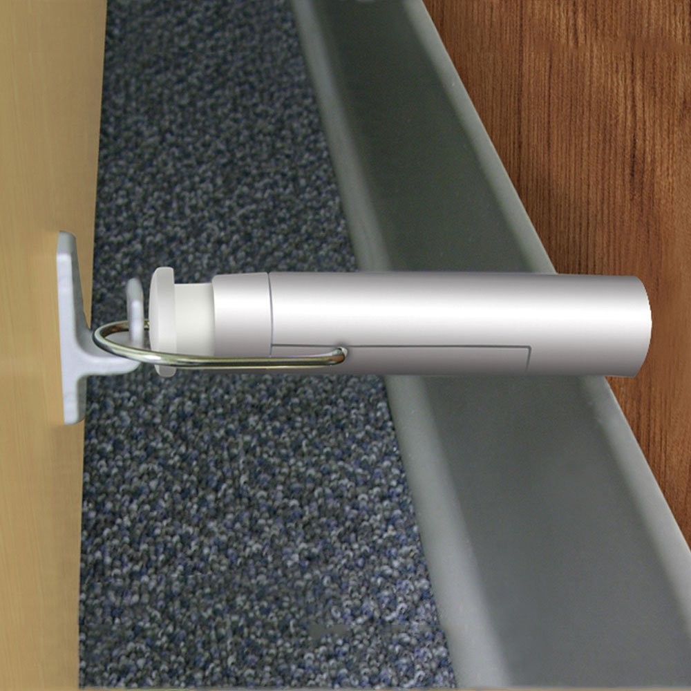 Sierra Tools 82-5351 Fast Installation Automatic Door Stop, Silver