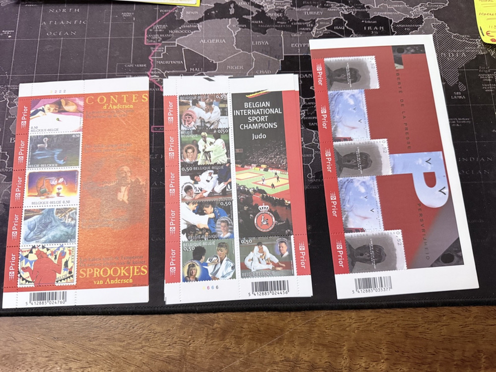 Belgium Post various mini sheets