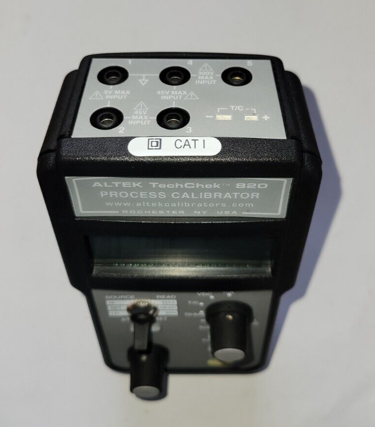 Altek TechChek 820 Process Calibrator, No leads, Mint Condition
