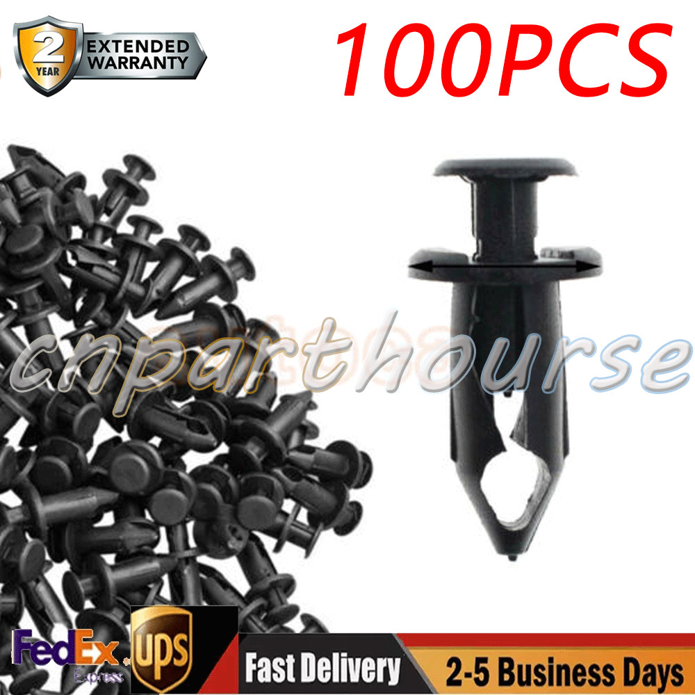 100x Fender Clips Body Rivets Push Pin for ATV HONDA TRX300EX 450R Rancher