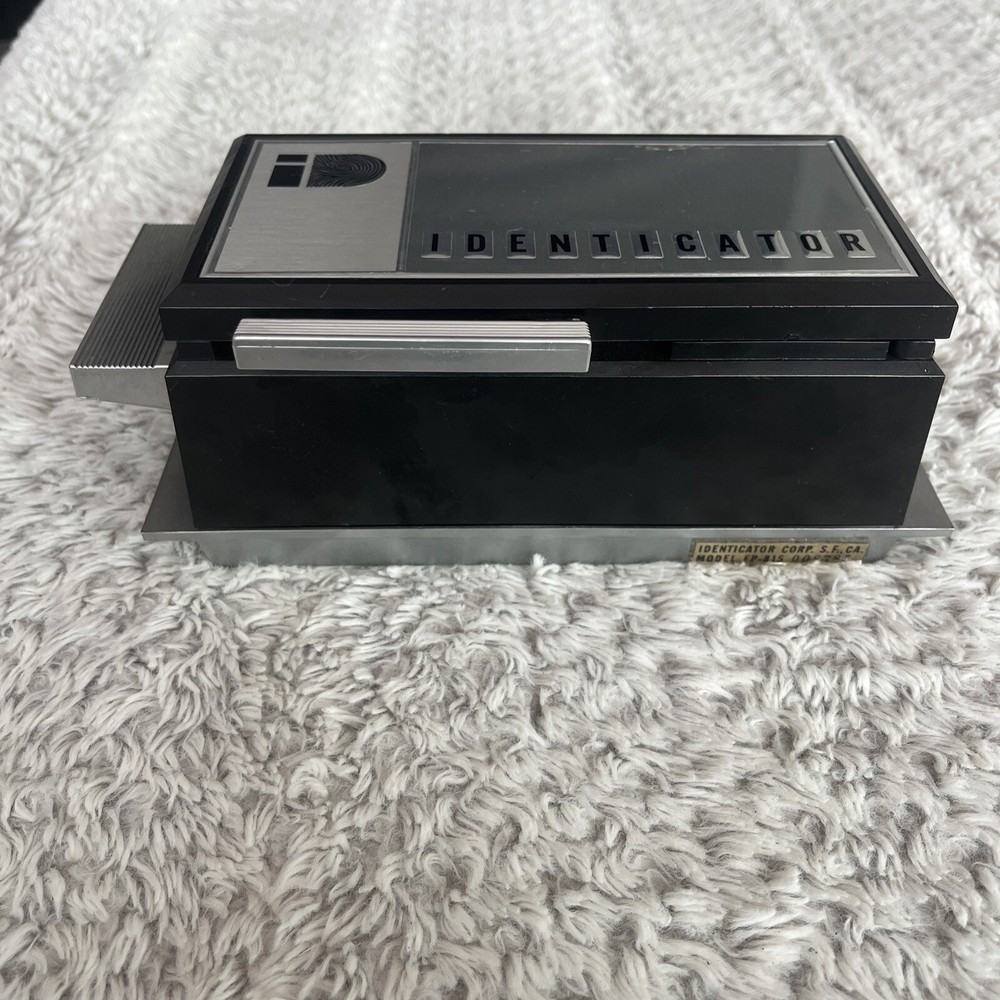 Vintage 1973 IDENTICATOR Fingerprint Machine Model FP-815