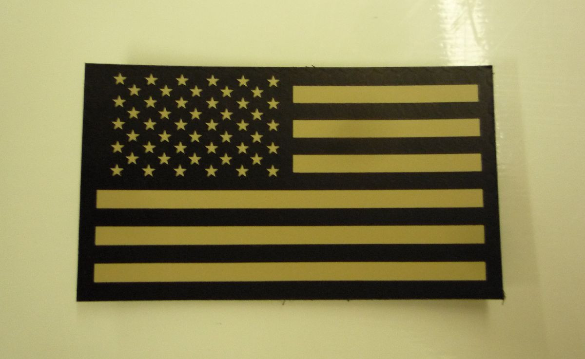 FWD USA FLAG TAN ON IR MB Solas print 2nd 3.5"X2" WITH VELCRO® BRAND FASTENER