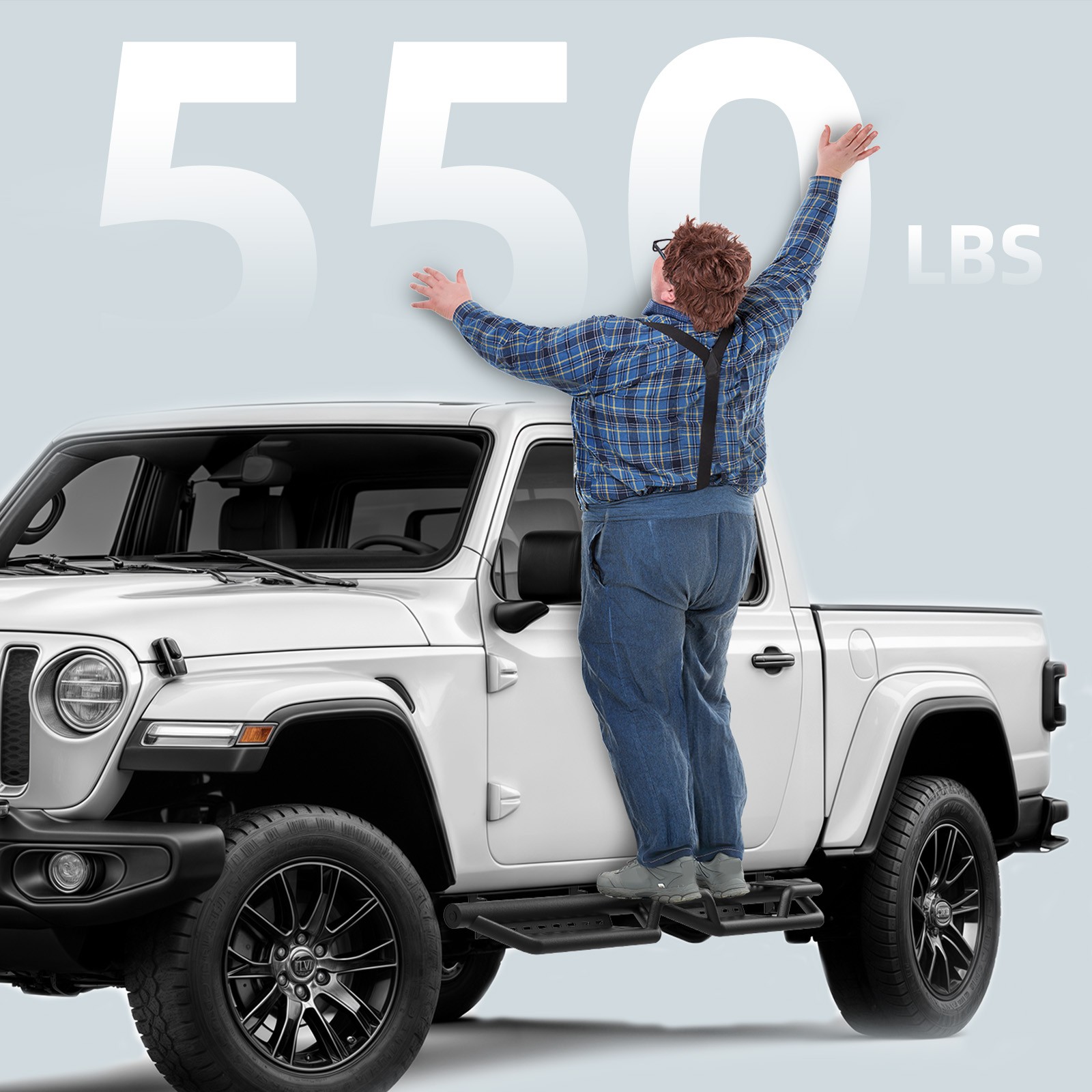 Running Boards For 09-18 Dodge Ram 1500 /10-24 2500 3500 Crew Cab Side Steps