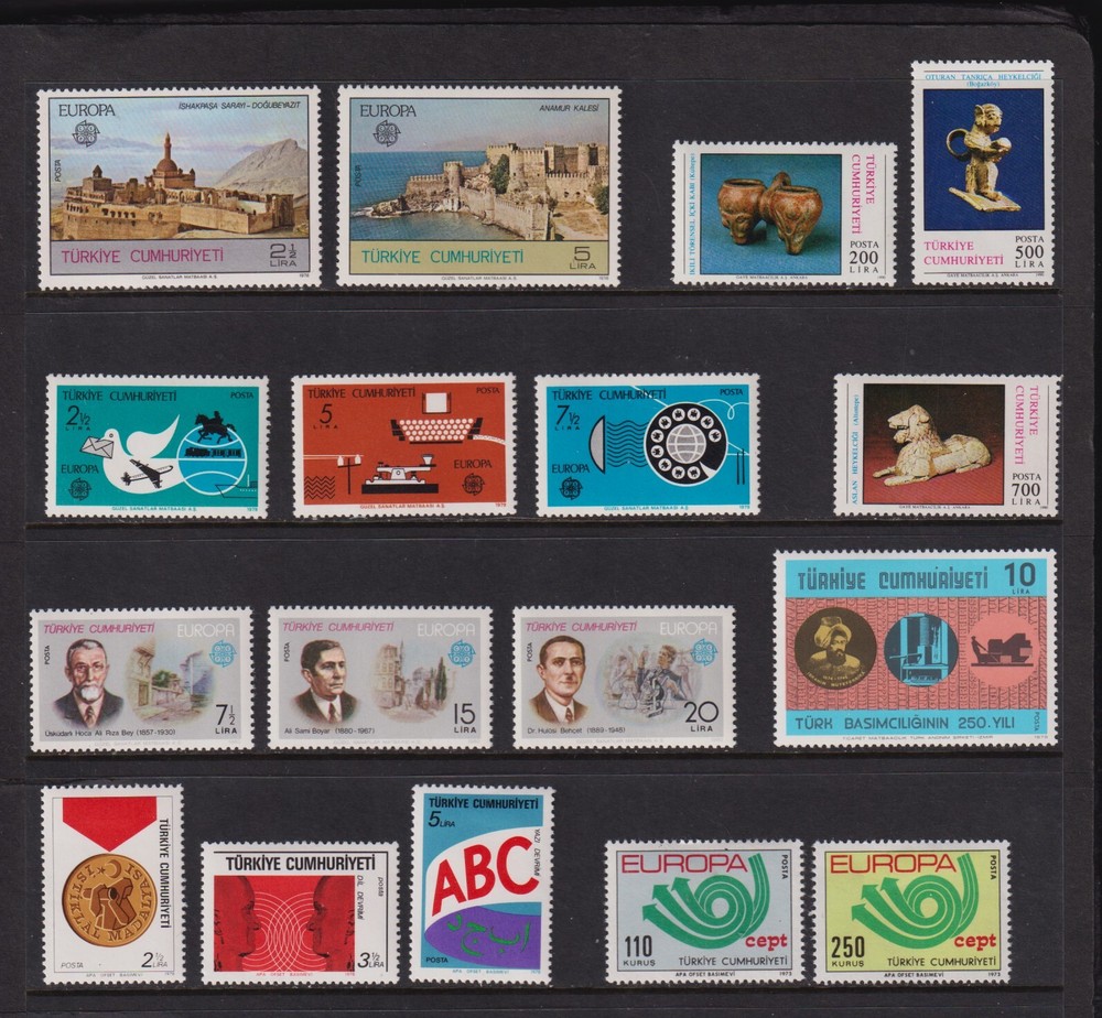 Turkey - 17 mint commemorative, cat. $ 33.00