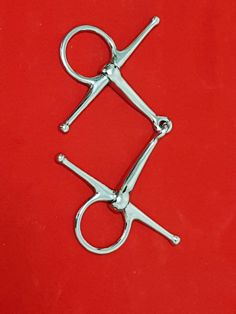 Full Cheek Joint Link Horse Bit Snaffle Mouth Bit 5"