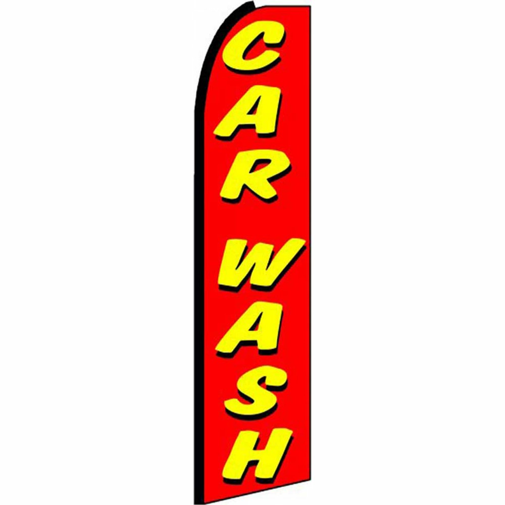 Car Wash Flag Flutter Feather Banner Swooper Bundle Kit