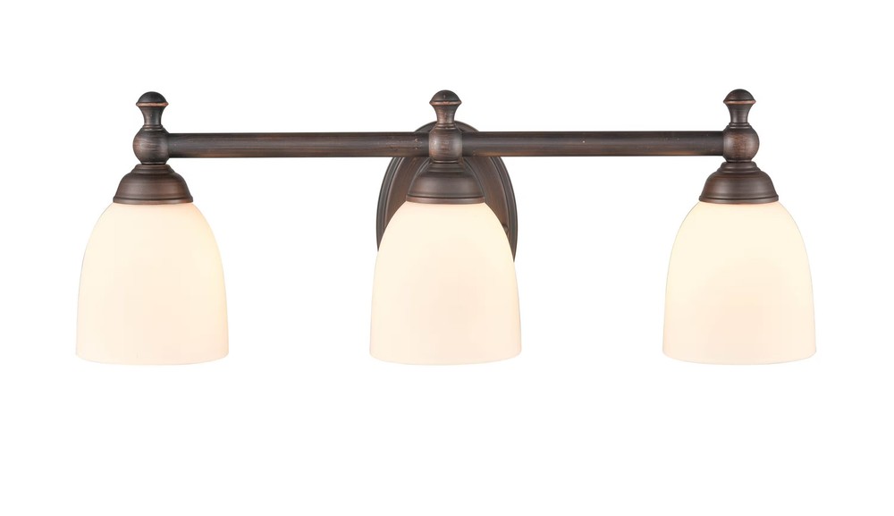 Millennium 3-Light Bathroom Vanity Light in Rubbed Bronze