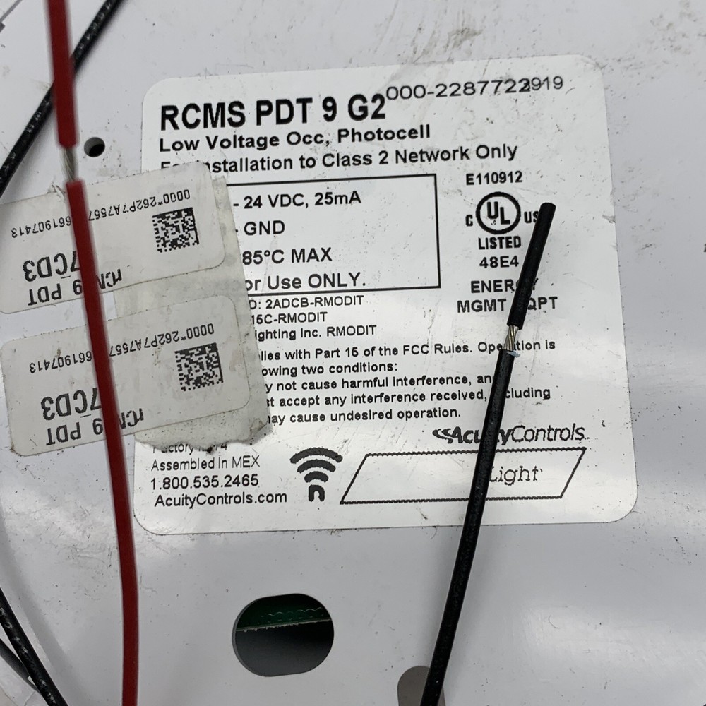 AcuityControls RCMS PDT 9 G2 Ceiling/Surface Mount Occupancy Sensor 24VDC 25mA