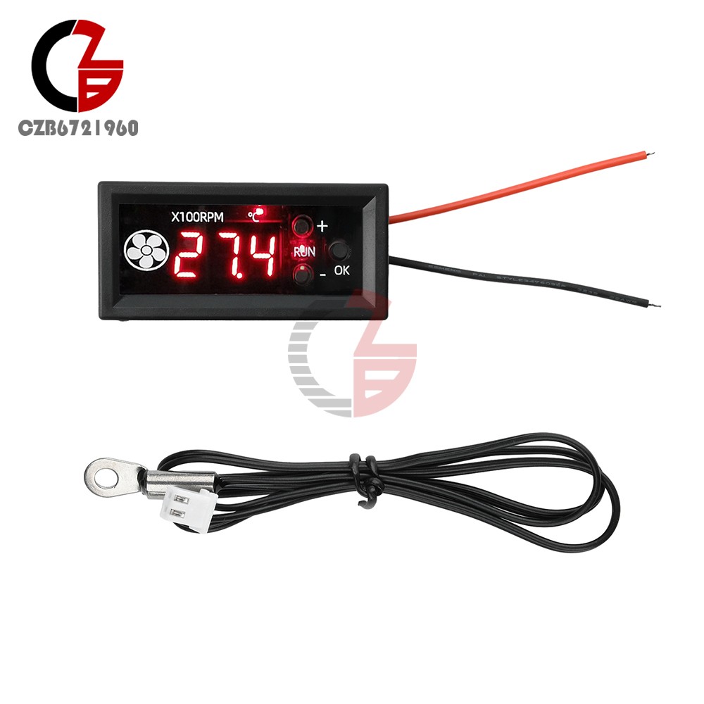 12V 3A 4-wire PWM PC CPU Fan Temperature Control Digital Speed Controller Module