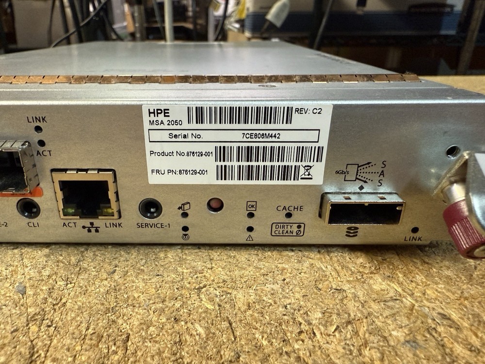 HP 876129-001 HPE MSA 2050 Modular Smart Array SAN Module Controller