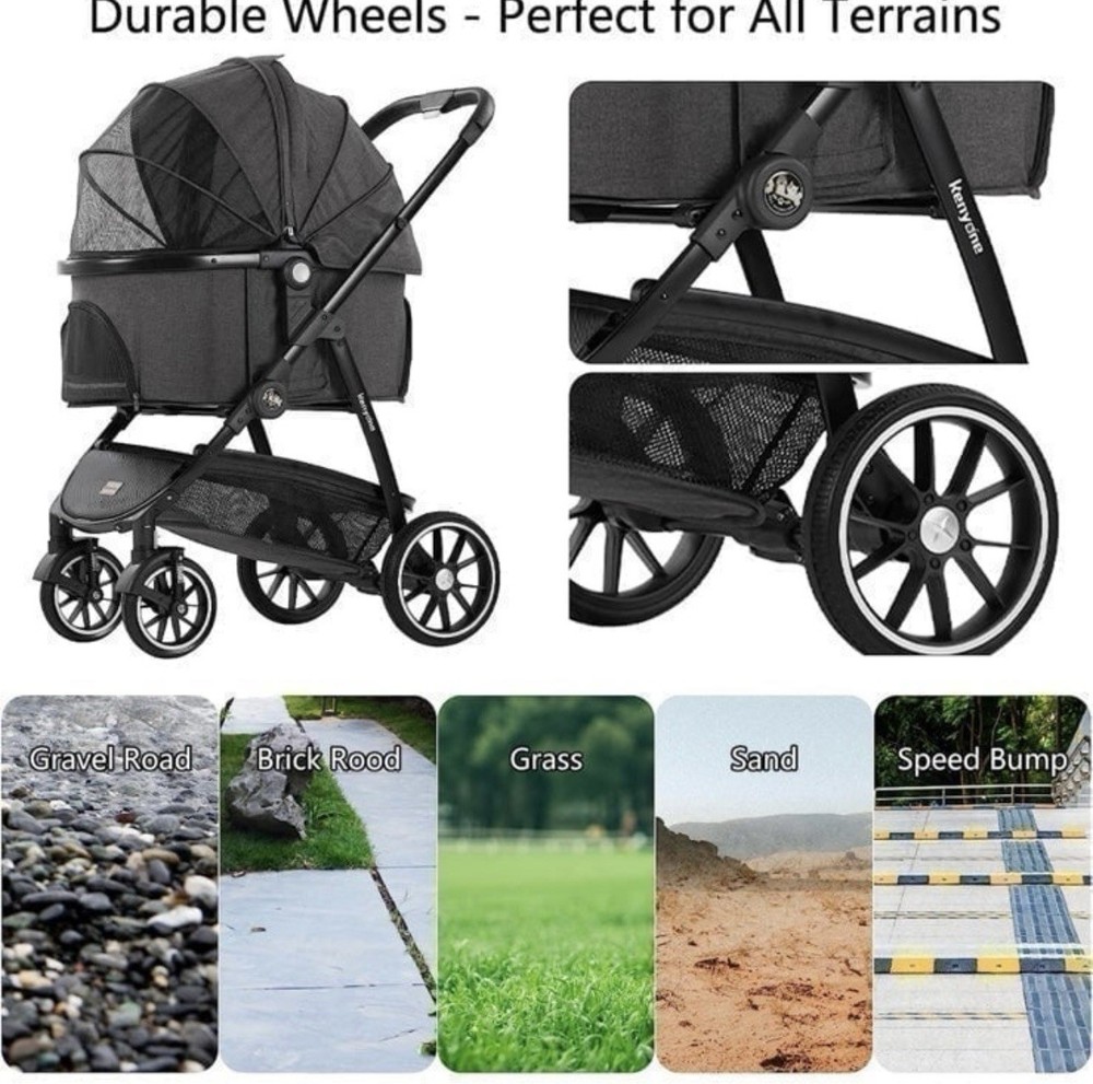 Kenyone Pet Stroller (Removable Cabin Model C510)