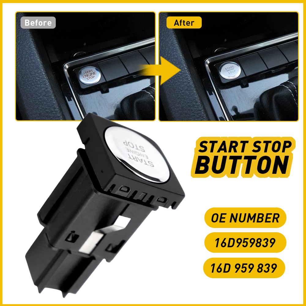 Car Engine Start Stop Push Switch Button For VW Jetta 2011-2017 16D959839 US EXV