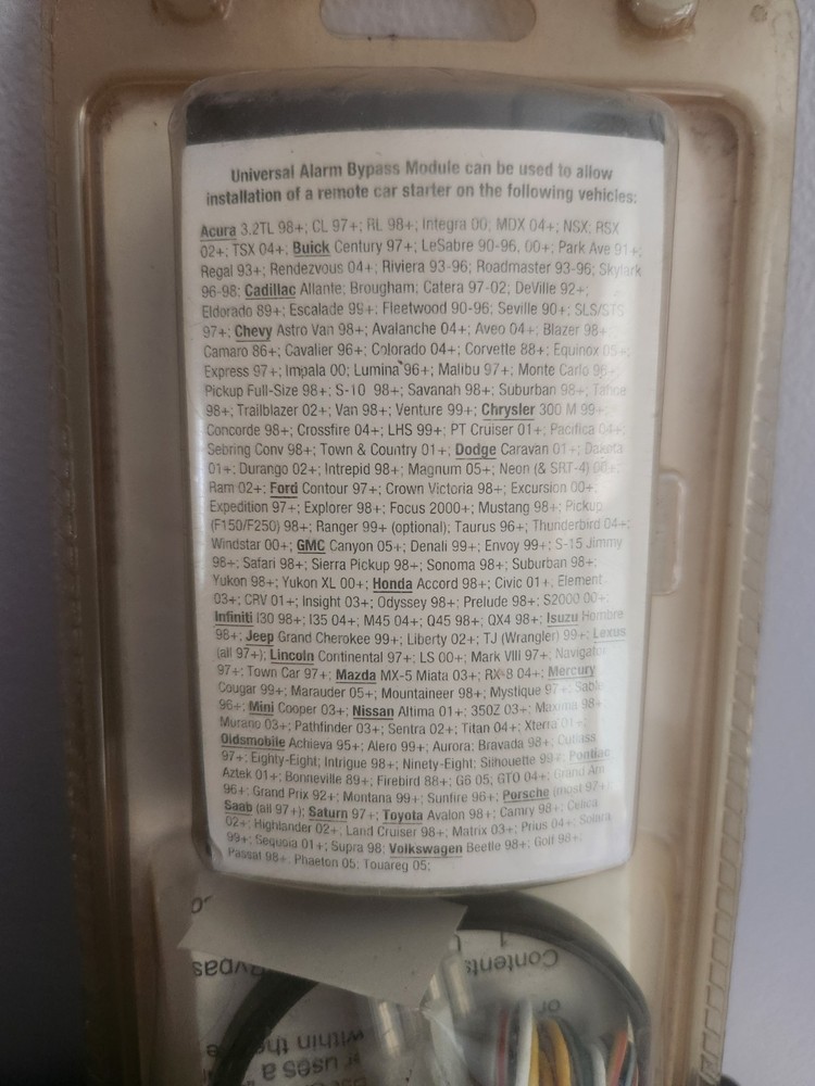 DesignTech Universal Alarm Bypass Module Model #29402