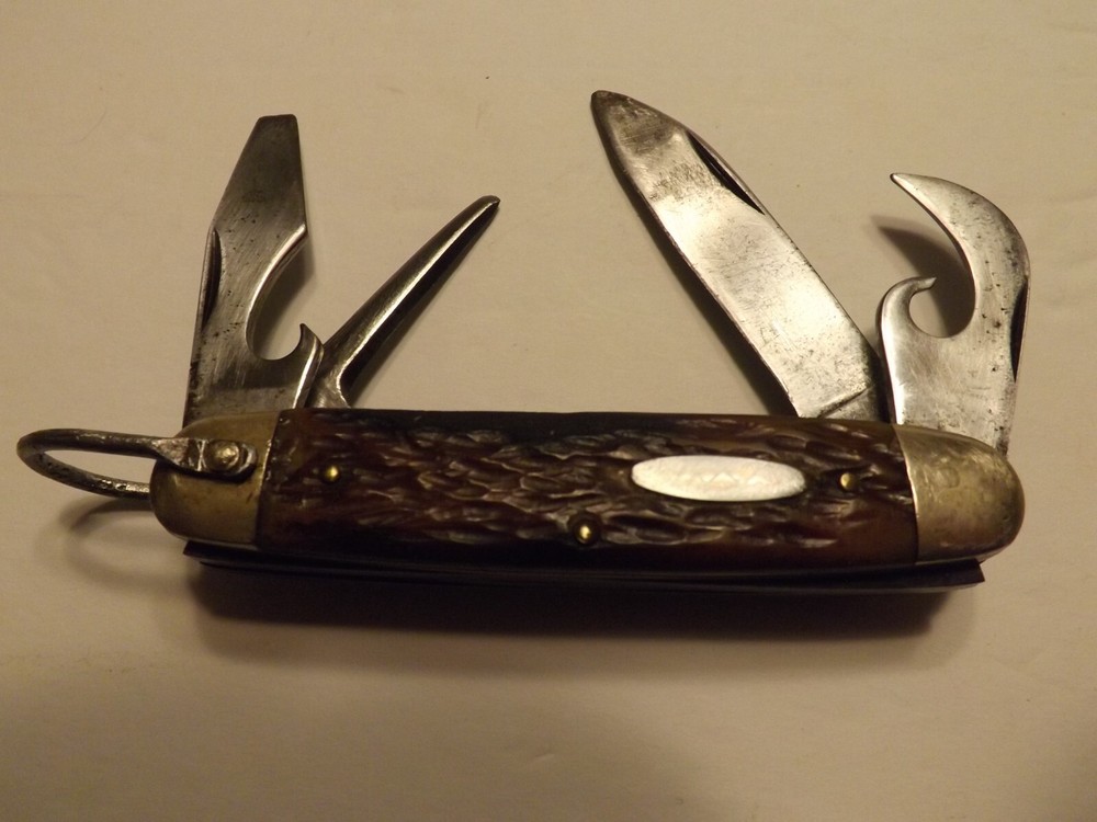Union Pocket Knife Olean ,New York 4 Blade VG
