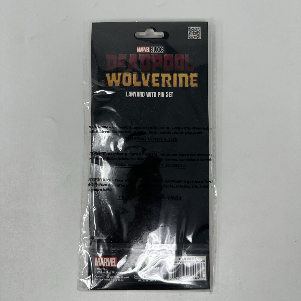 Monogram Deadpool & Wolverine Lanyard Pin Set SDCC 2024 LE 700 Marvel SEALED