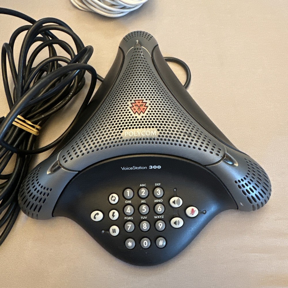 Polygom VoiceStation 300 Analog Includes Wire Wall Module Tested