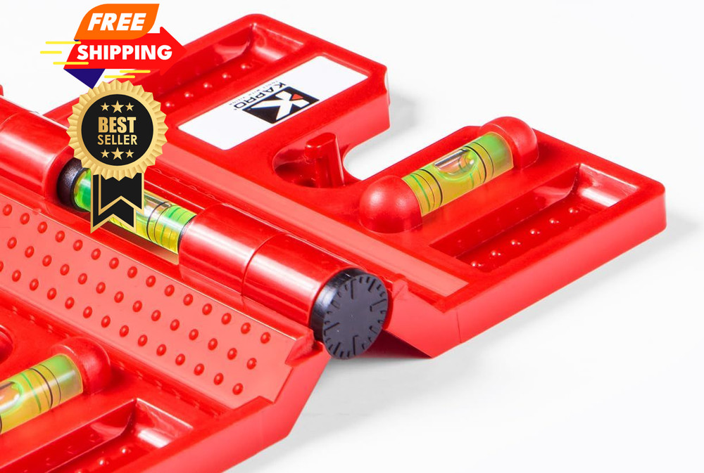 Kapro - 340 Postrite Post Level - Adjustable Folding - Unique, Red