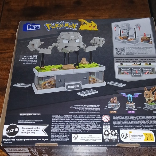 MEGA Pokémon Mini Motion Geodude Interlocking Blocks Set 355 Pieces