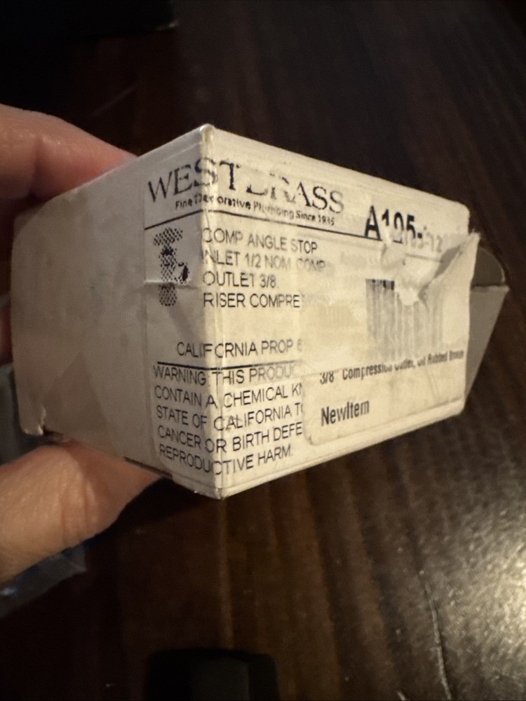 West brass 3/8 Compression Outlet Bronze Open Box -new