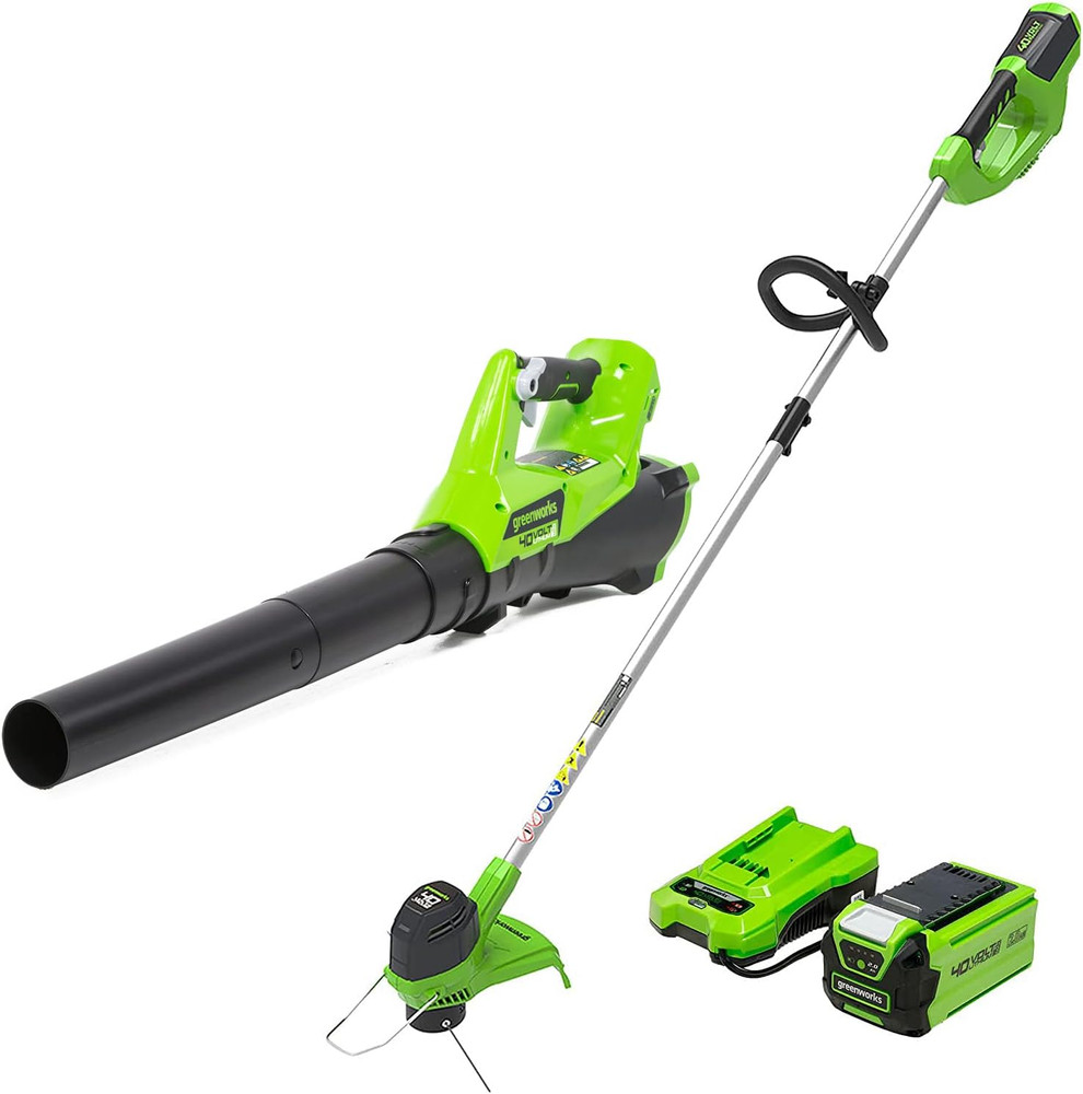 Weed Wacker Cordless Leaf Blower Sweeper String Trimmer Battery Charger 40V