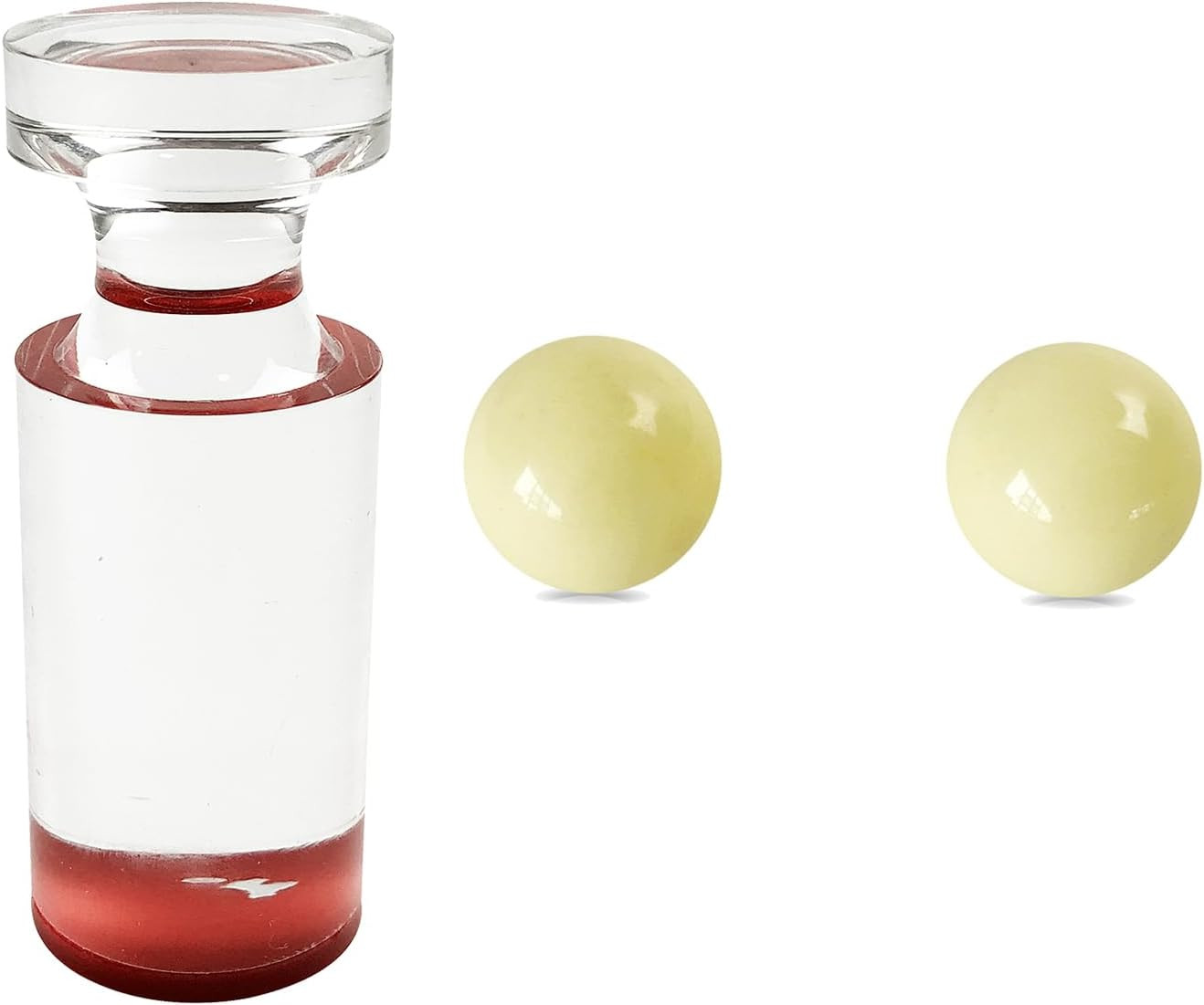 Roulette Marker Balls Set - Flat Top Acrylic Win Marker with 2 Roulette Wheel Ta