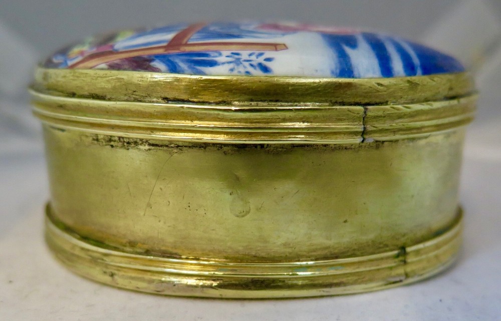 Vintage Erotic Enamel Box