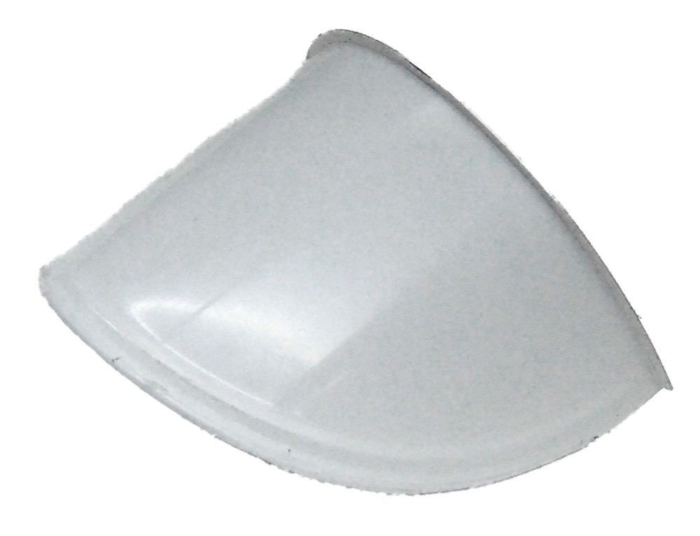7” Round Headlight Visor Extended Depth Stainless 5-1/8” Deep Visor UP#10531