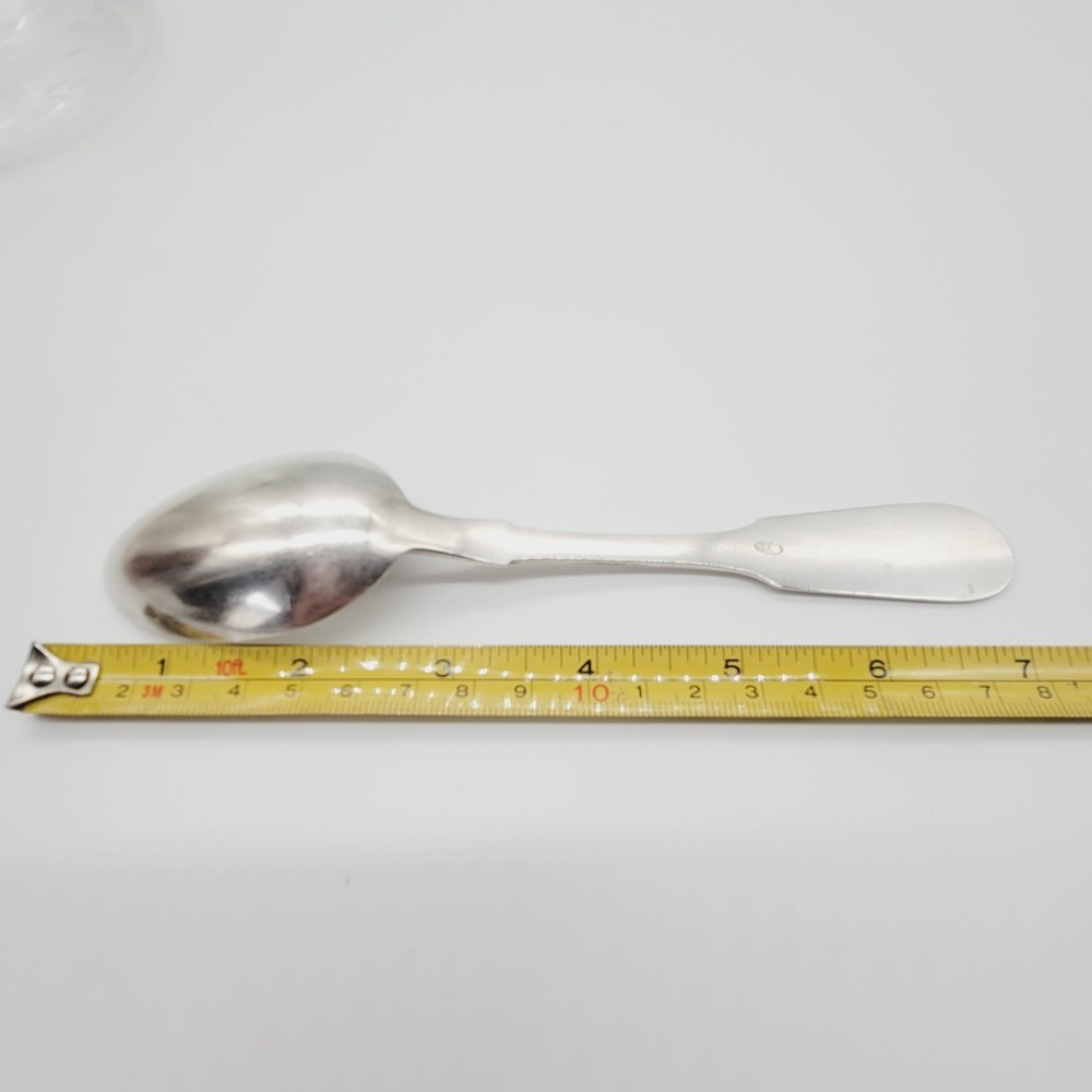 Antique Russian 84 Sterling Silver Tablespoon Monogram Tableware Flatware