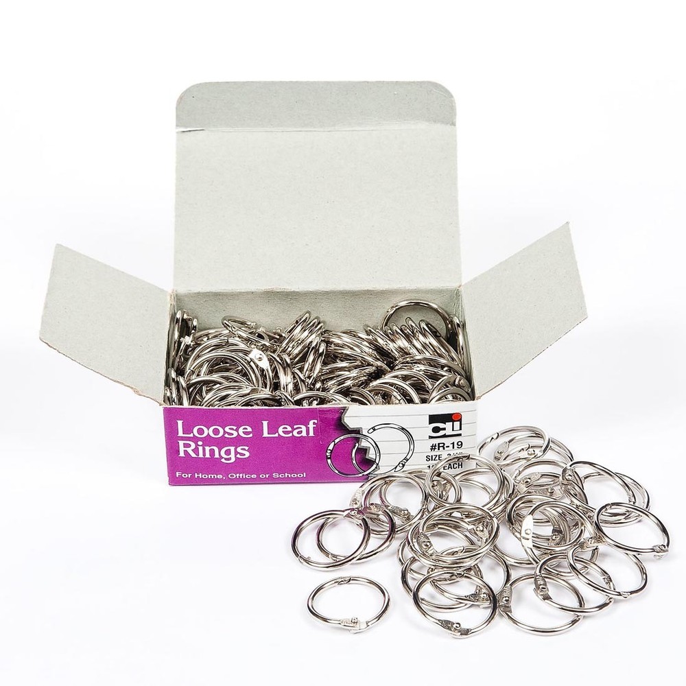 Book Rings 3/4" 100-Count Package