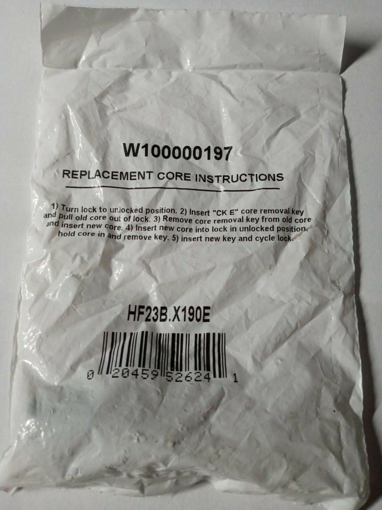 HONHF23B.X190E Removable Lock Core Kit includes 1-Core,2-Keys,1-Core Removal Key