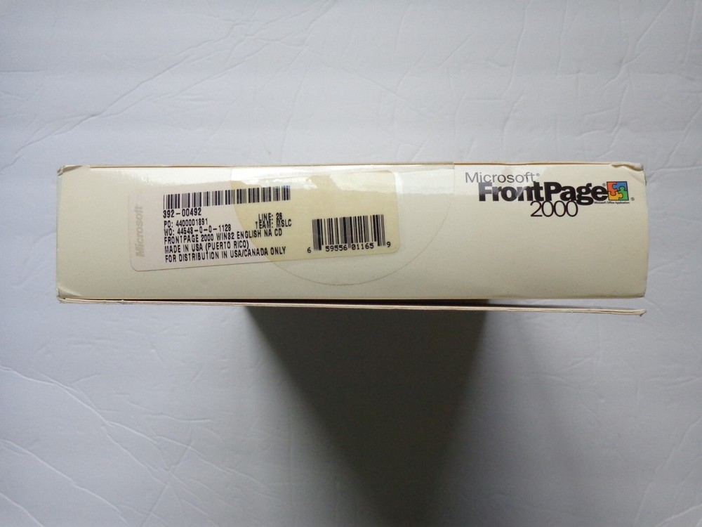 Microsoft FrontPage 2000 For Windows Web Site Software