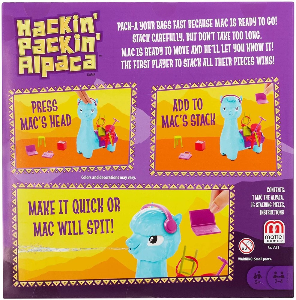 Hackin' Packin' Alpaca Game