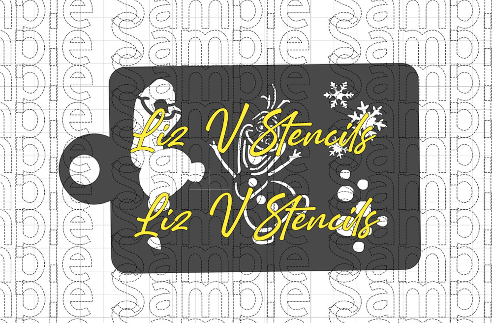 Cold Snowman Combo Stencil