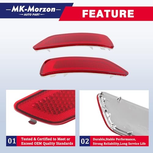 Rear Bumper Reflector Light Lamp Compatible with J-eep 2011-2017 Compass 2011