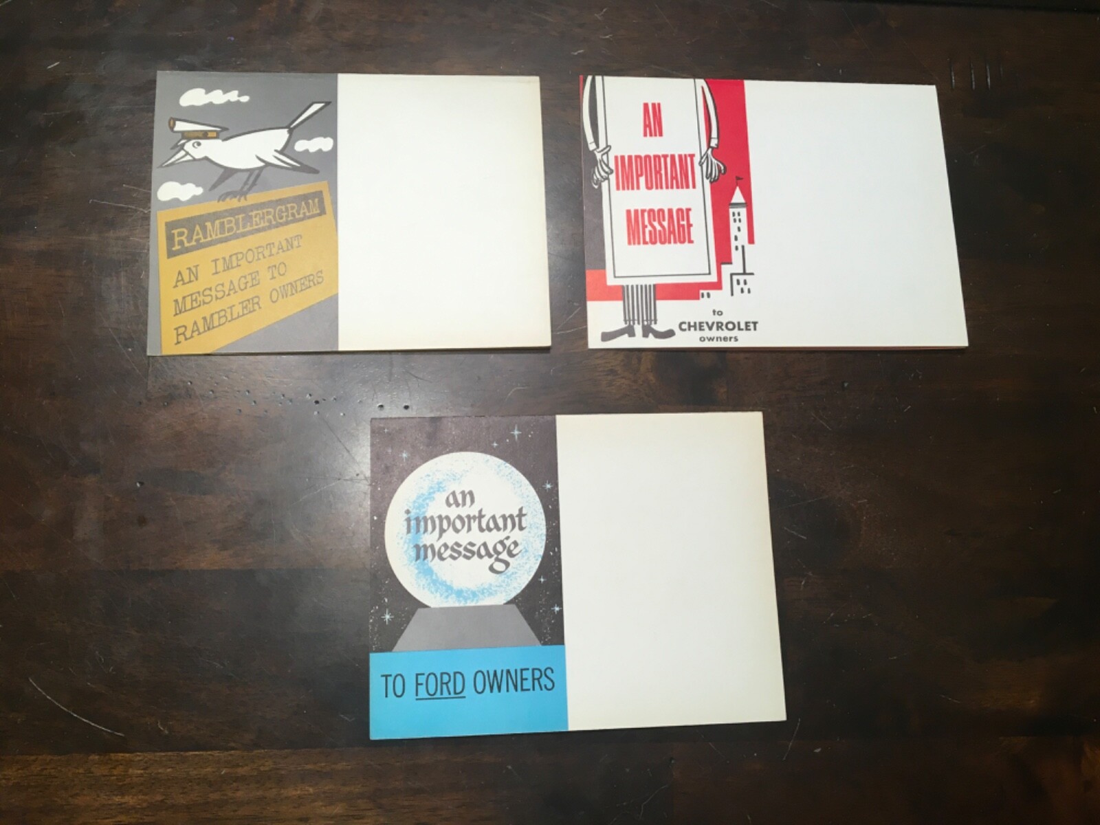 AMC Rambler Factory Dealership 1963 Mailer Set