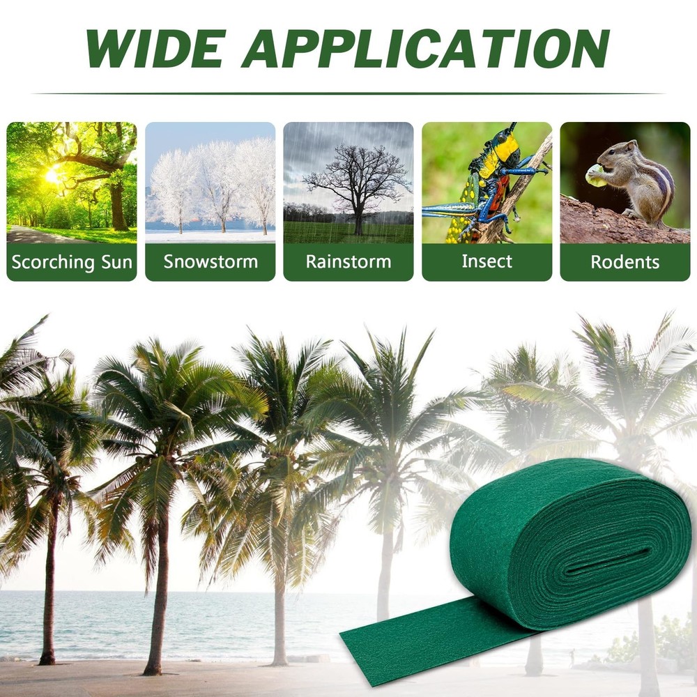 65Ft Tree Wrap 4 Pack(Total 260Ft), 3-Layer, 4.7" Width, Trunk Protector, Bre...