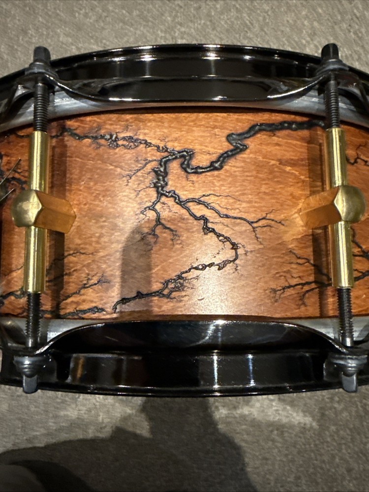 Noble & Cooley 5x14” Maple Solid Shell Limited Fractal Pattern Snare Drum NICE!!