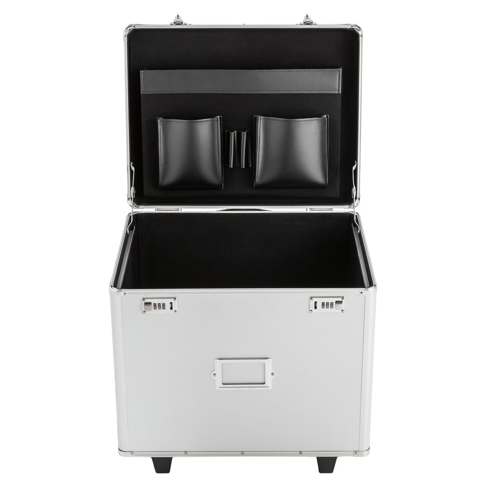 Waterproof Document Box Locking Mobile File Storage Organizer Aluminum Alloy