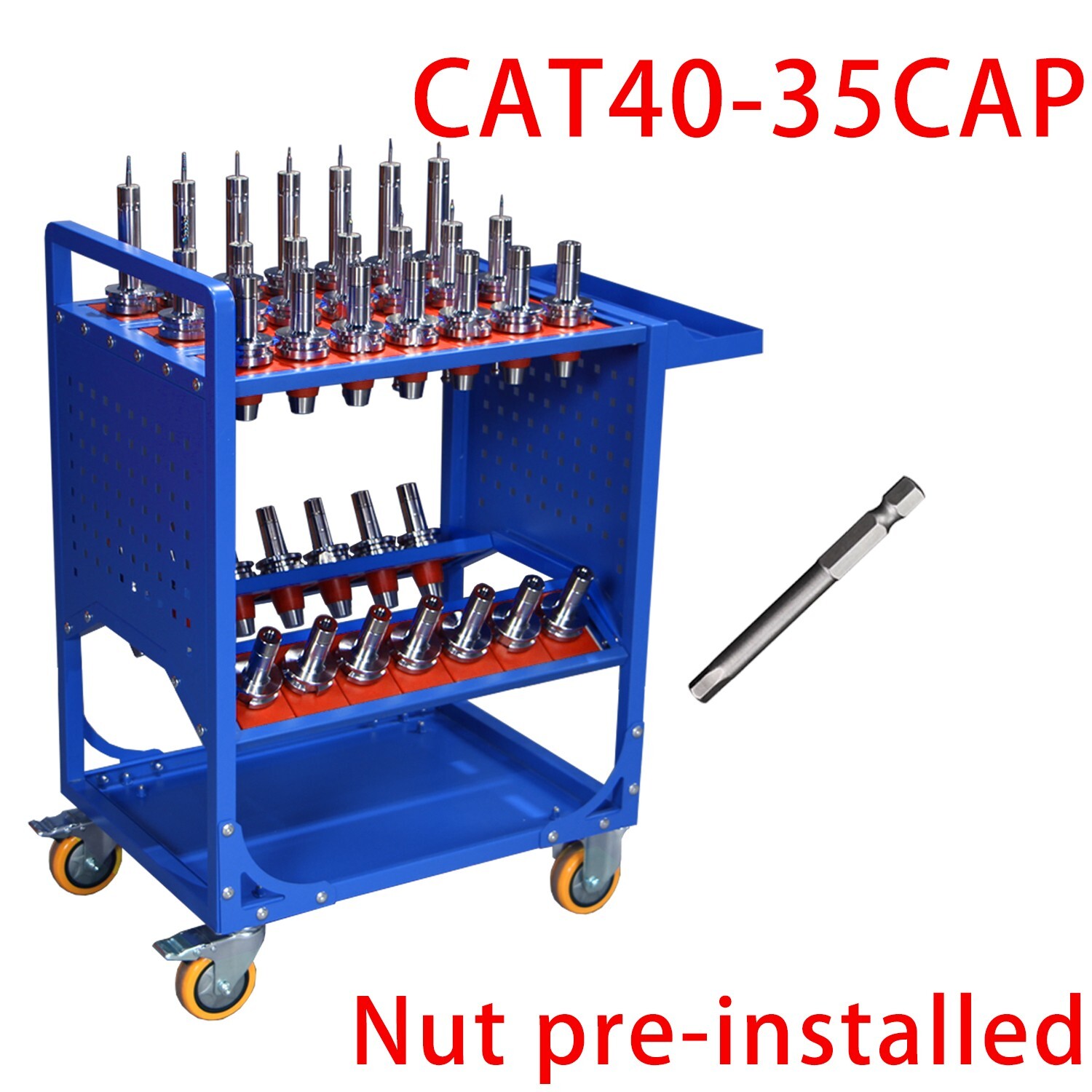 CAT40 CNC Tool Cart BT40 cnc tool holder trolley with mounting tool
