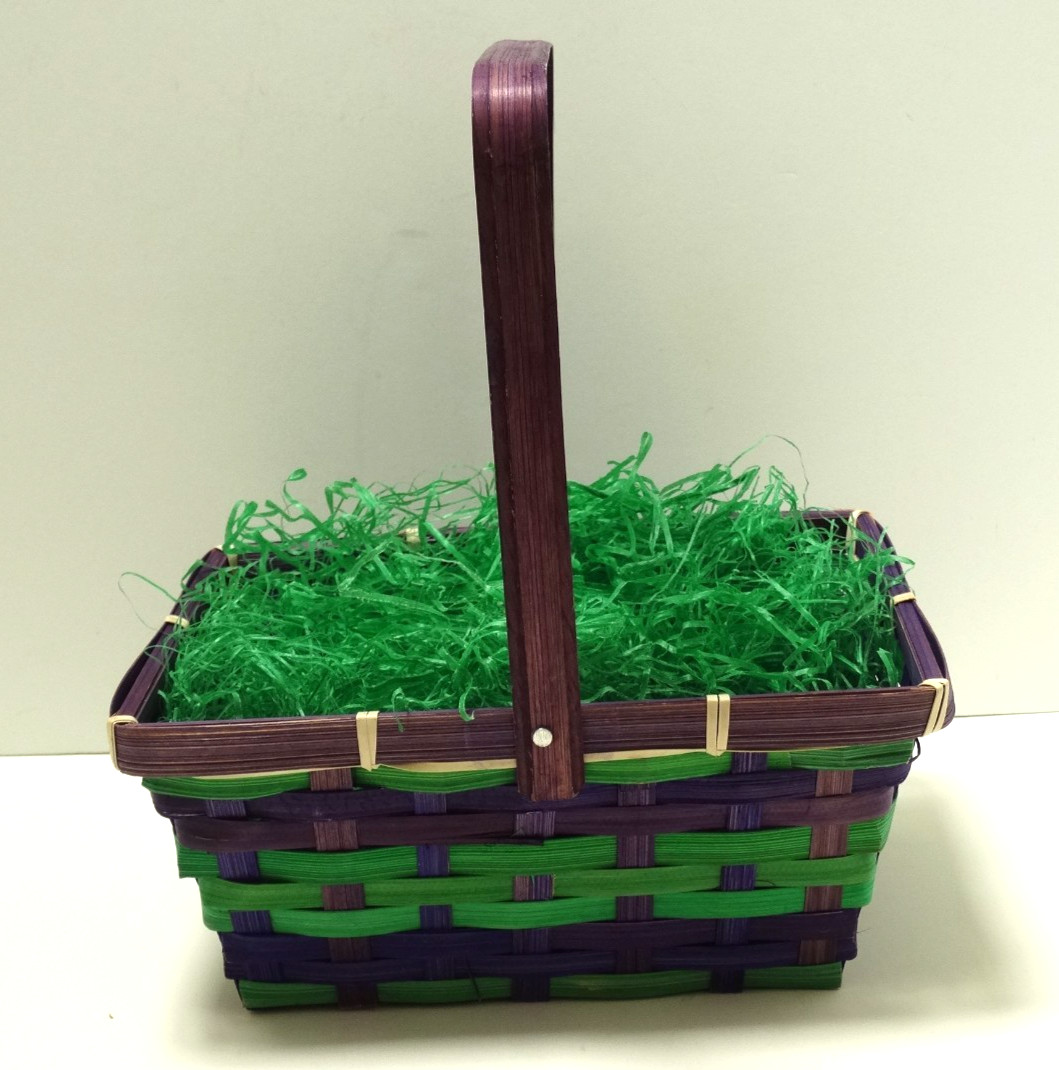 Vintage GREEN EASTER GRASS Putz Village or Basket WAX PAPER ~ 1 oz / 28 g NOS