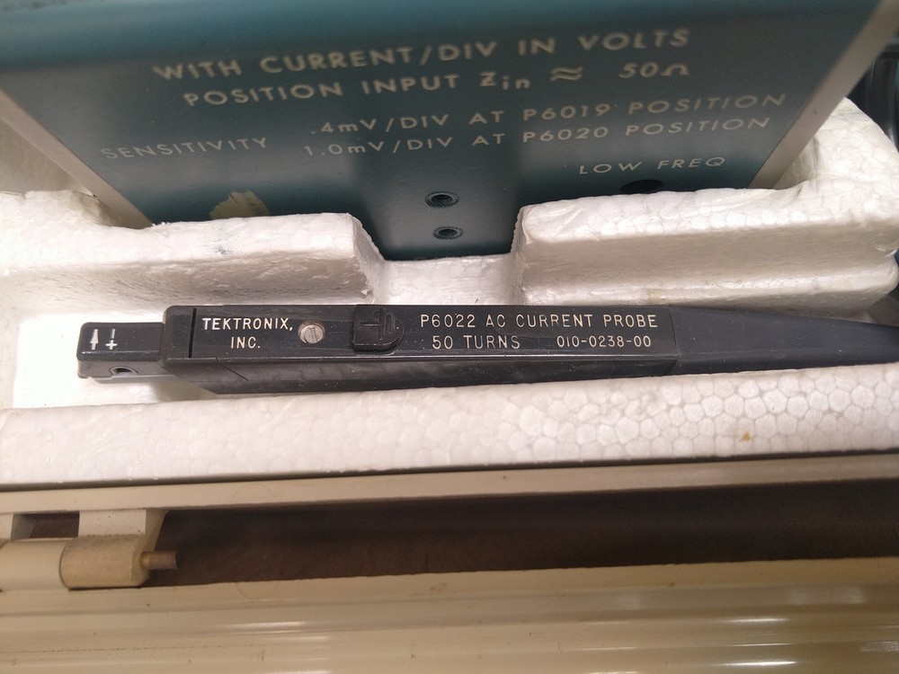 TEK Tektronix Type 134 Current Amplifier + P6022 AC Current Probe TESTED
