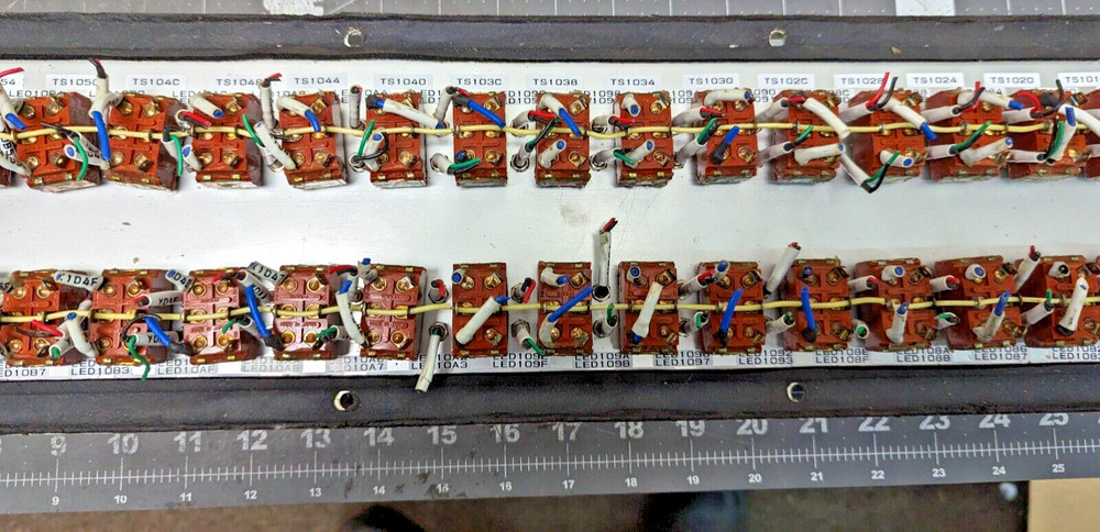 Steampunk Electrical Switch Panel With 40 On-Off-On S338 Toggle Switches [B7S2]